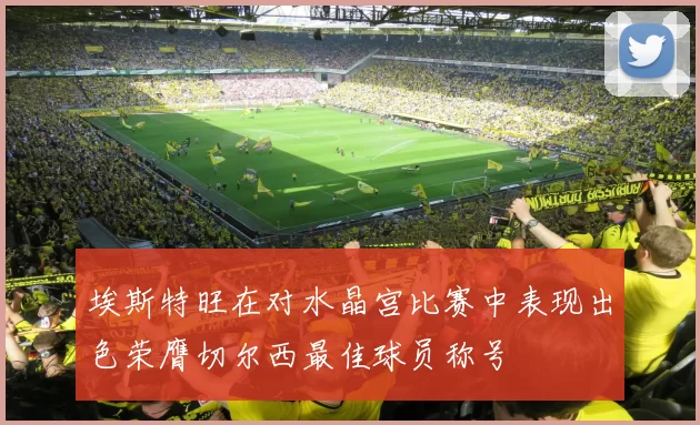 埃斯特旺在对水晶宫比赛中表现出色荣膺切尔西最佳球员称号