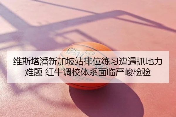 维斯塔潘新加坡站排位练习遭遇抓地力难题 红牛调校体系面临严峻检验 | HUOBOSPORTS